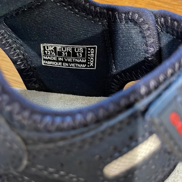 New Geox Borealis Sandal Navy/Red/White size US 13 - Picture 4 of 5